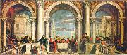 Paolo  Veronese Gastmahl im Hause Levis oil painting artist